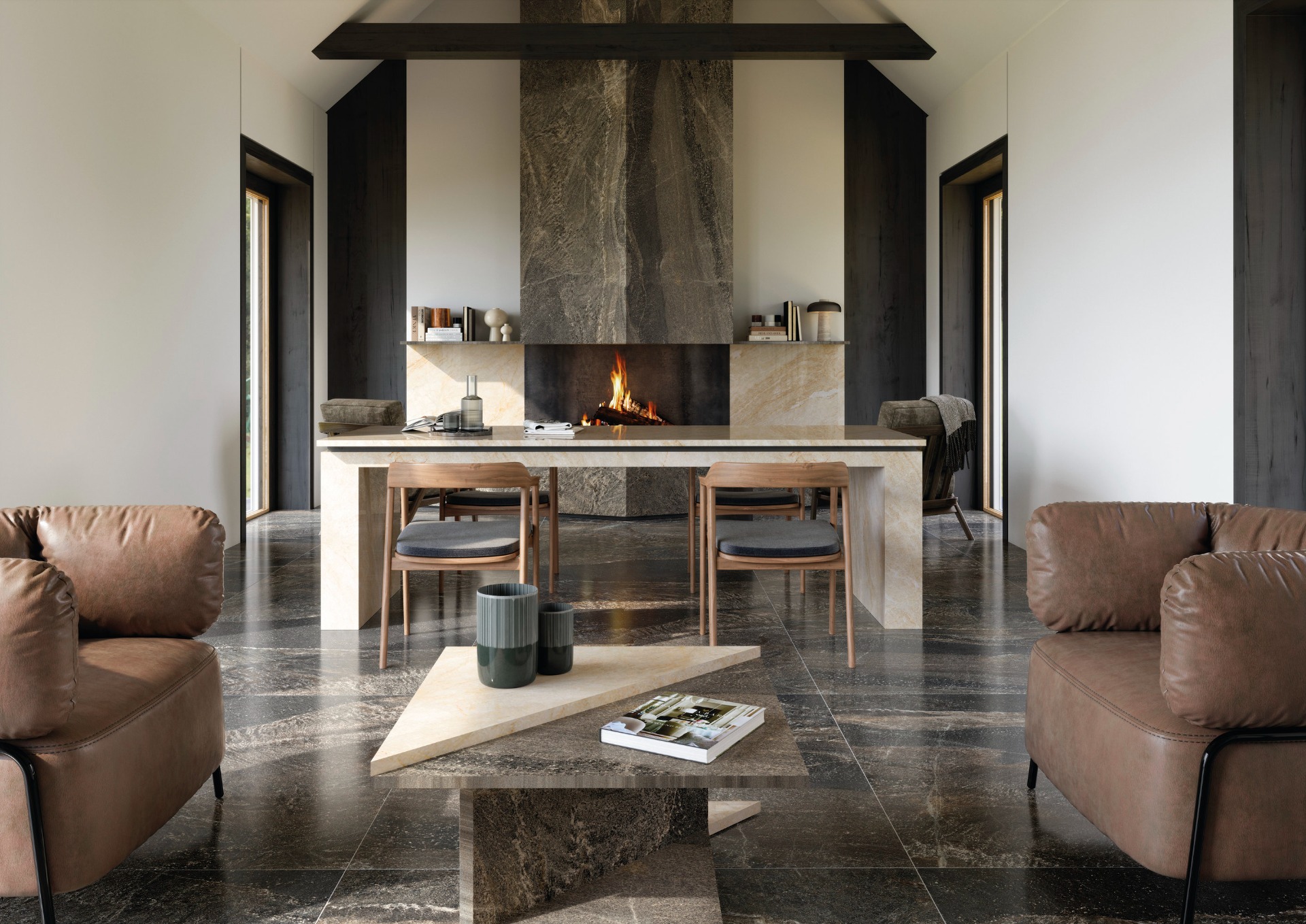 Imitace kamene se strukturálním povrchem